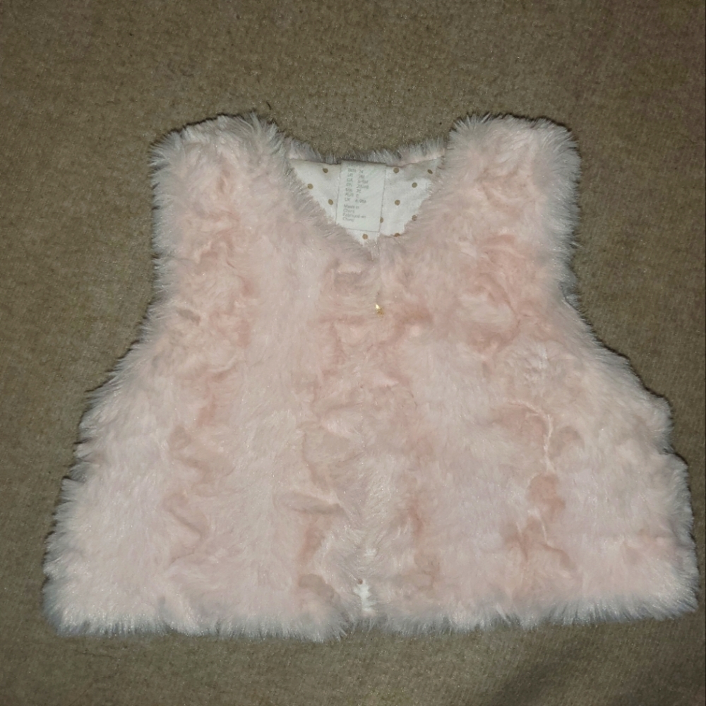 Baby "fur" vest